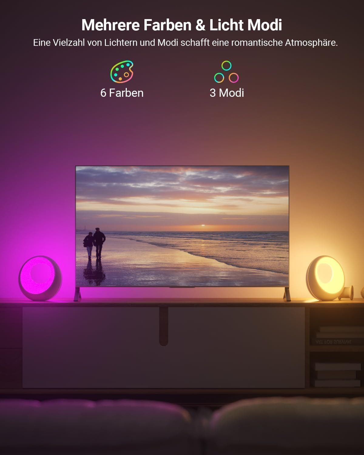 BlingBin LED Nachtlicht Nachttischlampe Dimmbare Atmosphärenlampe günstig online kaufen