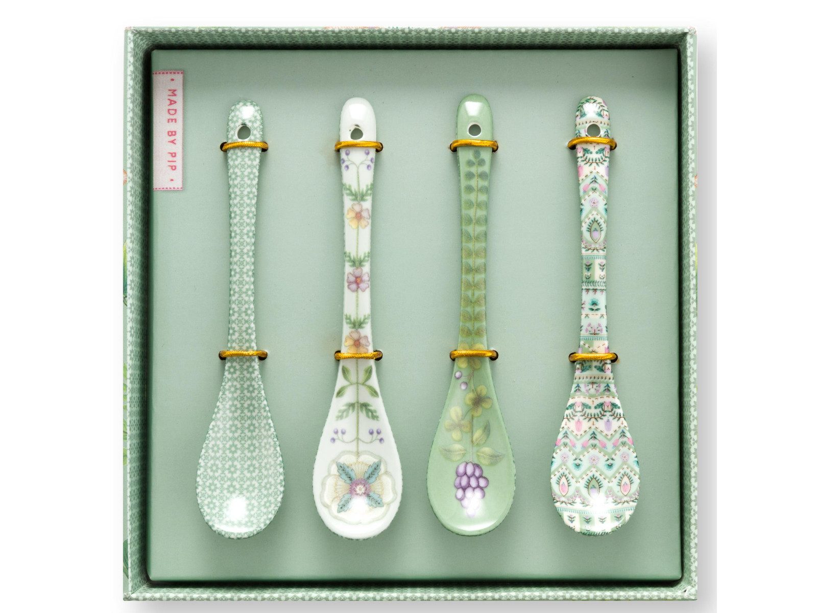 PiP Studio Teelöffel Lily&Lotus Light Green Teelöffel 13cm Set4