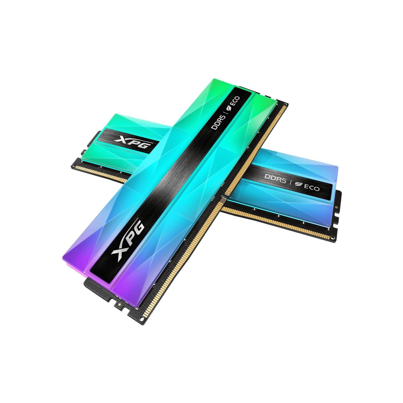 ADATA Lancer Neon 32GB RAM DDR5-6000 RGB Dual CL30 PC PC-Arbeitsspeicher (Eco RGB, 60% Lightbar, IMR Design, EXPO/XMP, Kühlbeschichtung)