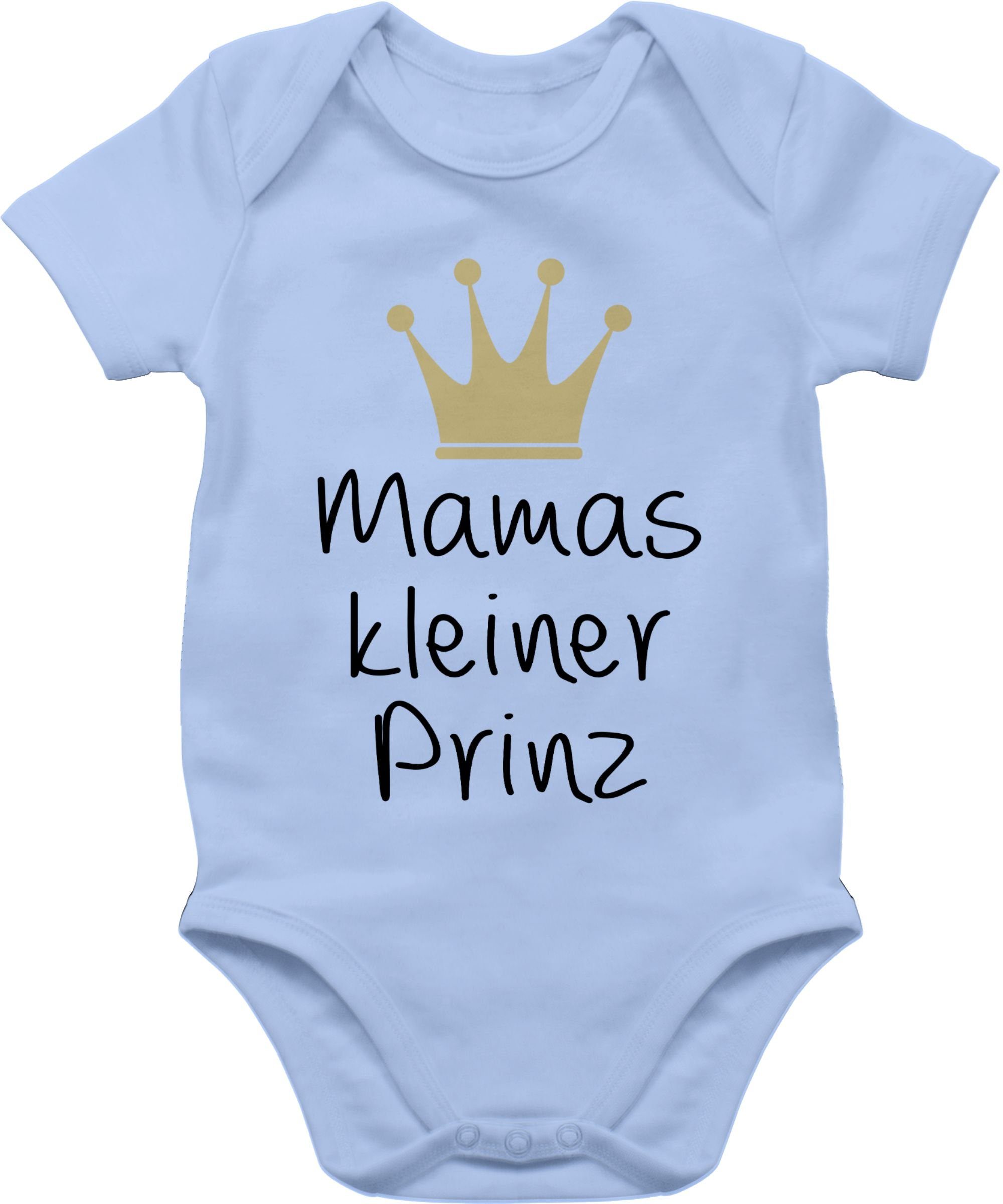 kleiner (1-tlg) Muttertagsgeschenk Babyblau Prinz Mamas Shirtbody 1 Shirtracer