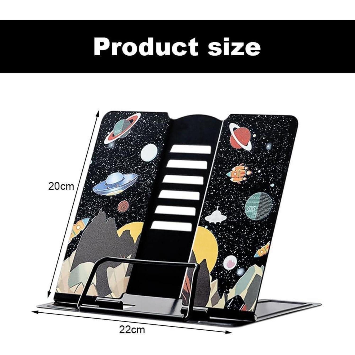 LuxusKollektion Buchstütze Leseständer Kinder höhenverstellbar Metall Astronaut Rocket E