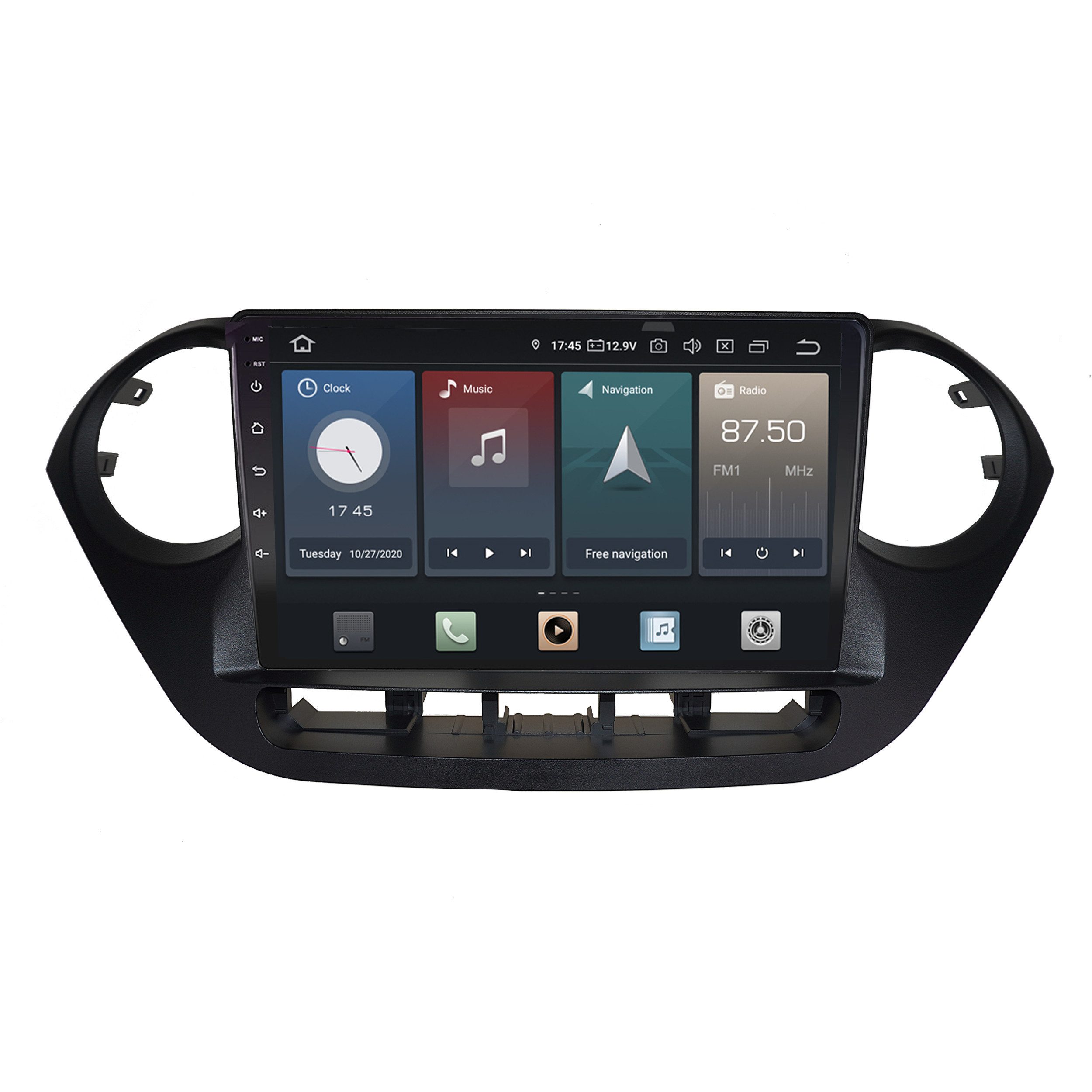 TAFFIO Für Hyundai i10 9" Touch Android Autoradio GPS Navi CarPlay Einbau-Navigationsgerät
