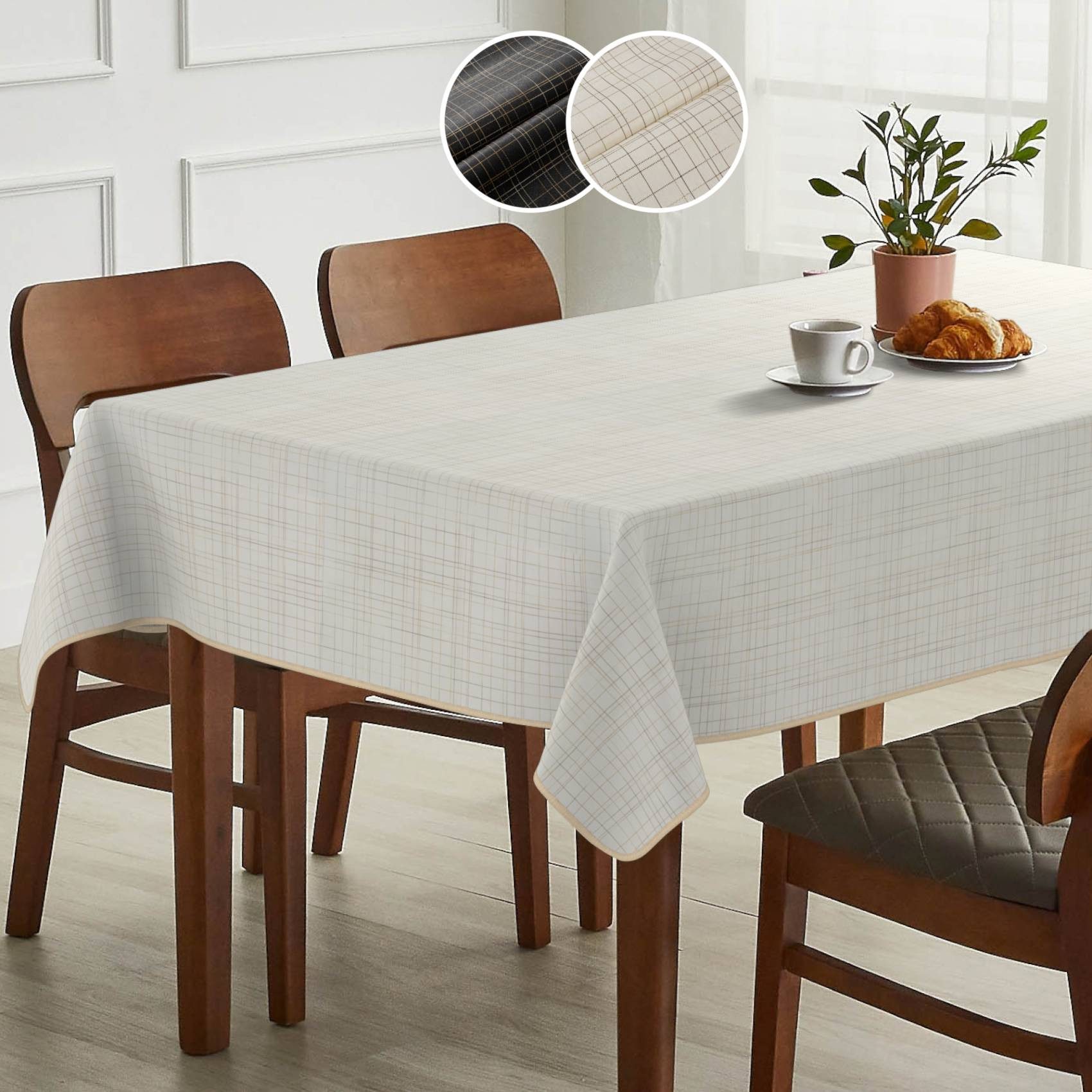 ANRO Tischdecke mit feiner Veredelung und günstig online kaufen