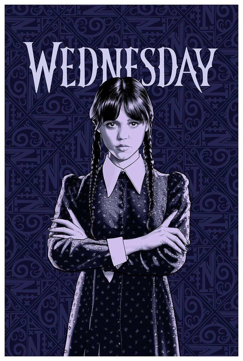 Kinderdecke Wednesday Addams Family Fleecedecke Netflix Serie 100x150cm, Wednesday