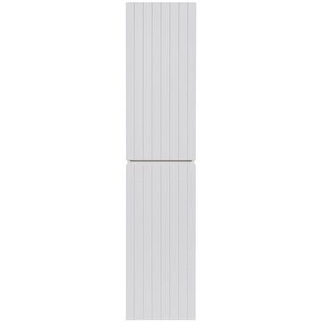 Lomadox Hochschrank IRAKLIO-56 Badmöbel in weiß matt mit 2 Türen, B/H/T: ca. 35/160/33 cm