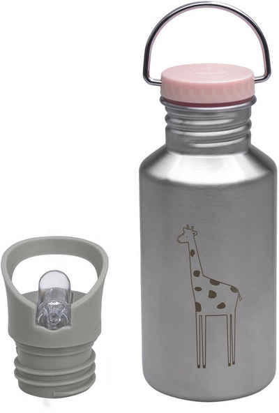 LÄSSIG Trinkflasche Safari, Giraffe, Rose