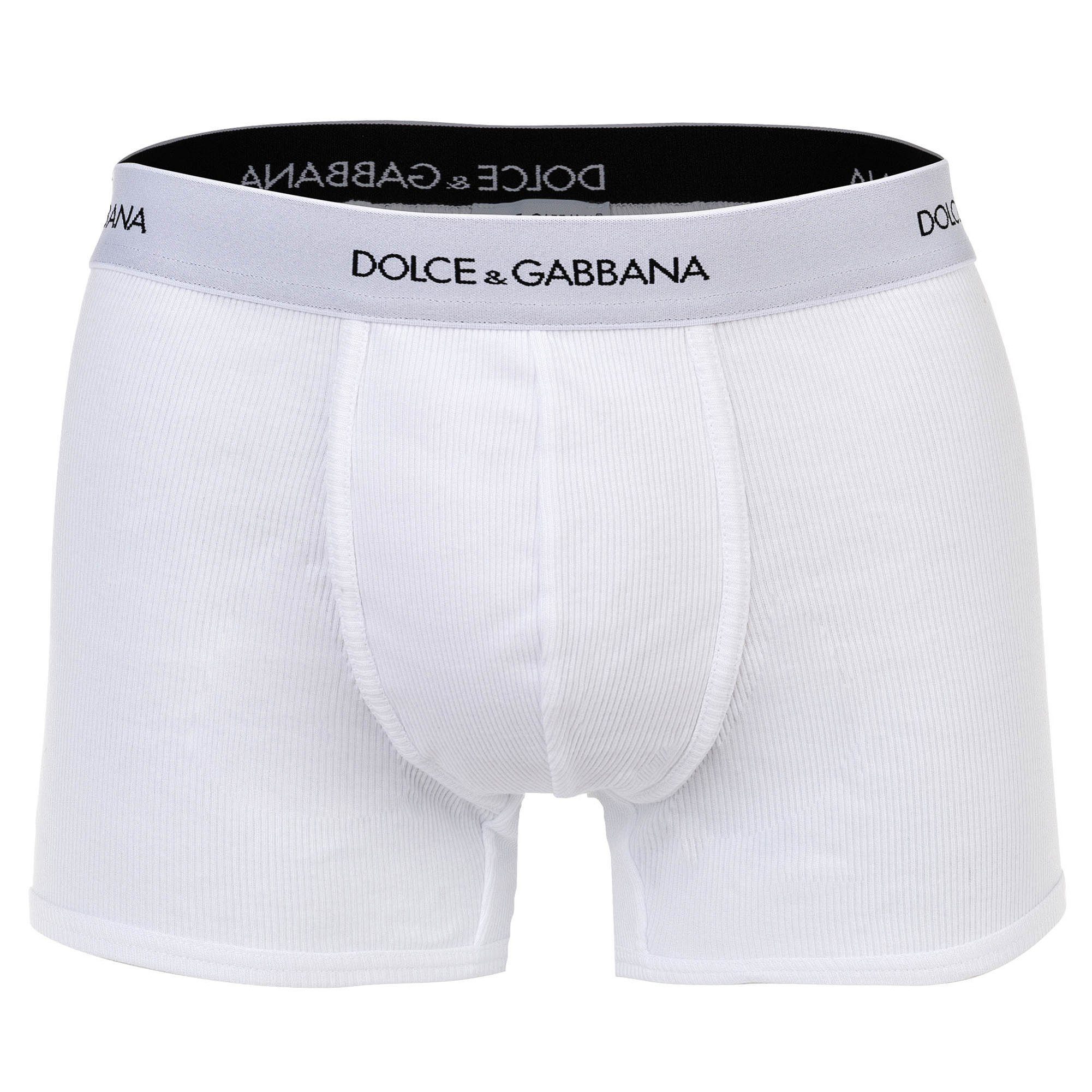 DOLCE & GABBANA Boxer Herren Boxershort Baumwolle Fine-Rib Regular Boxer