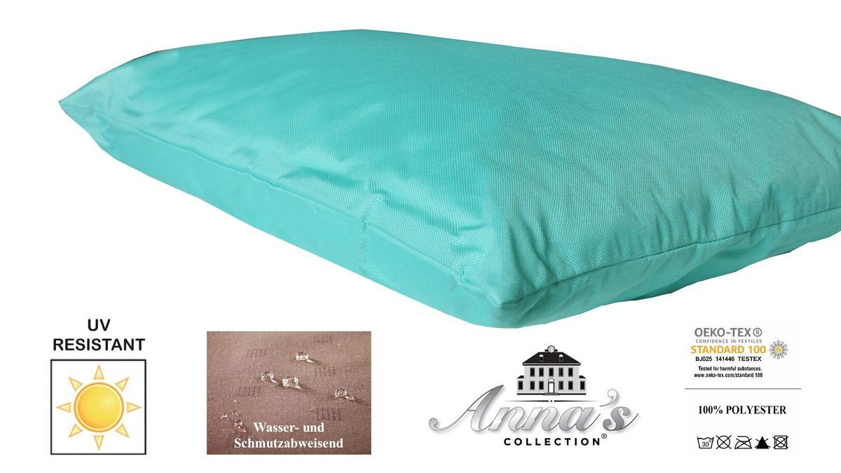 JACK mit Dekokissen & Blau Aqua JACK Robust, Innen viele 4x Kissen Strapazierfähig, Outdoor geeignet Lotus Farben, Außen Lounge Lotus-Effekt, - für 30x50cm Dekokissen