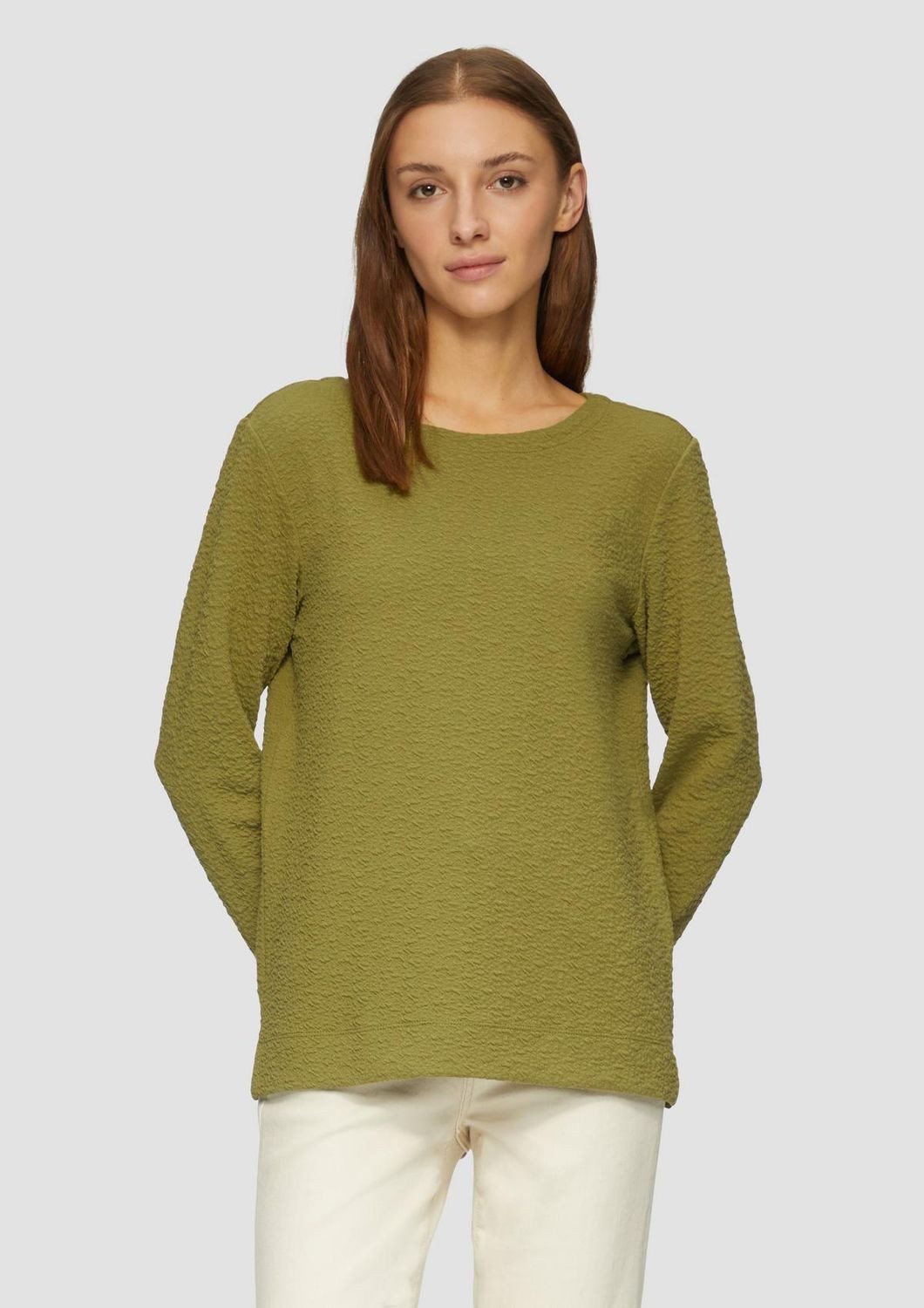 s.Oliver Longsweatshirt mit Crinkle Optik günstig online kaufen