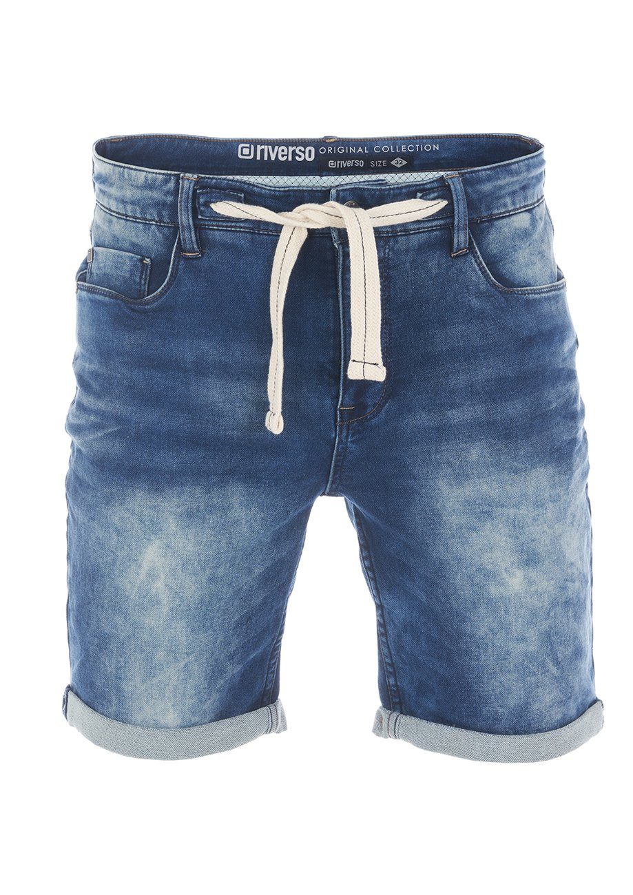 riverso Jeansshorts Herren Shorts RIVPaul Regular Fit Bermudashorts mit Stretch