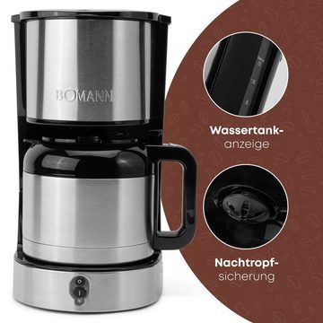 BOMANN Filterkaffeemaschine KA 6066 CB, mit Thermoskanne für 8–10 Tassen Kaffee