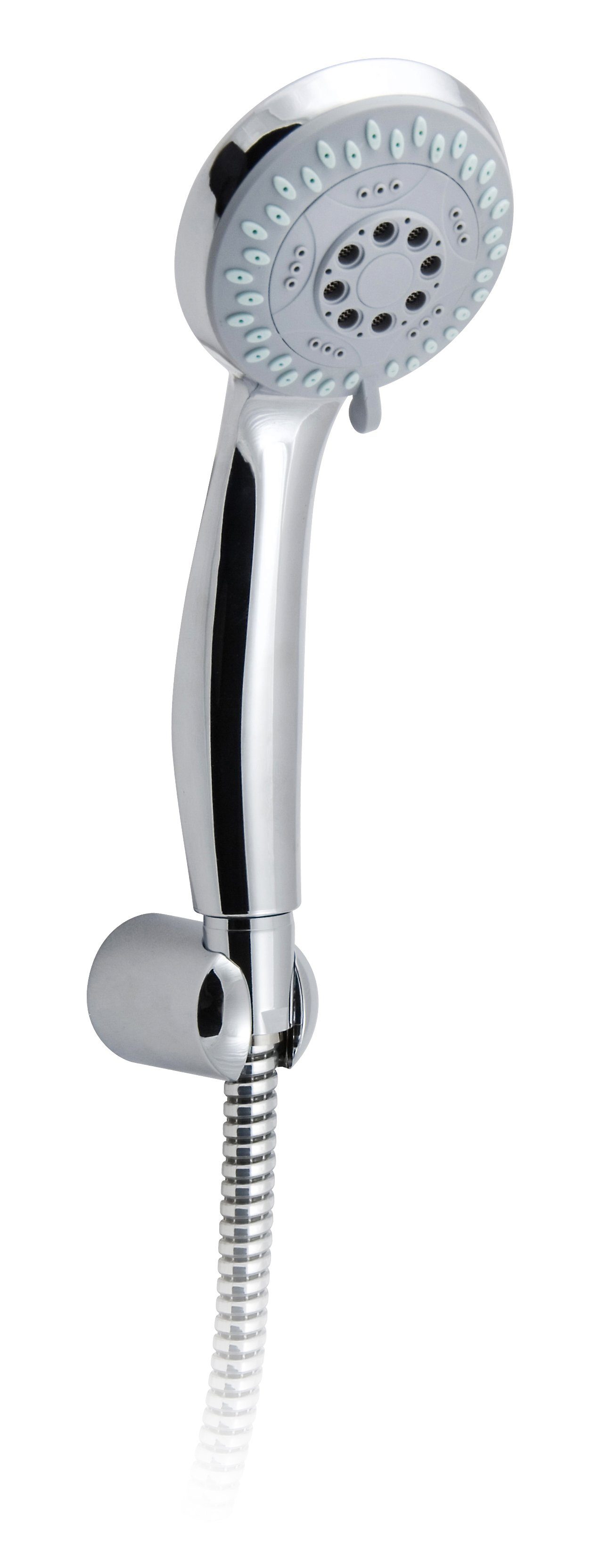 ADOB Brausegarnitur Wandhalter, Brausehalter, Handbrausehalter Classic rund, starr (ein Neigungswinkel), klassisch zeitloses Design