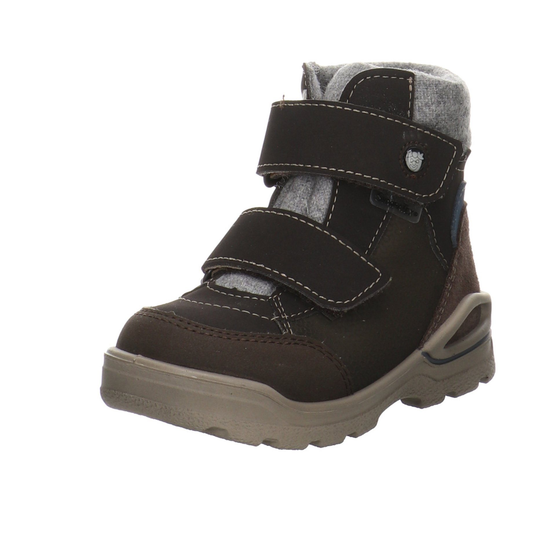 Ricosta Finn Boots Babyschuhe Leder-/Textilkombination uni Lauflernschuh Leder-/Textilkombination