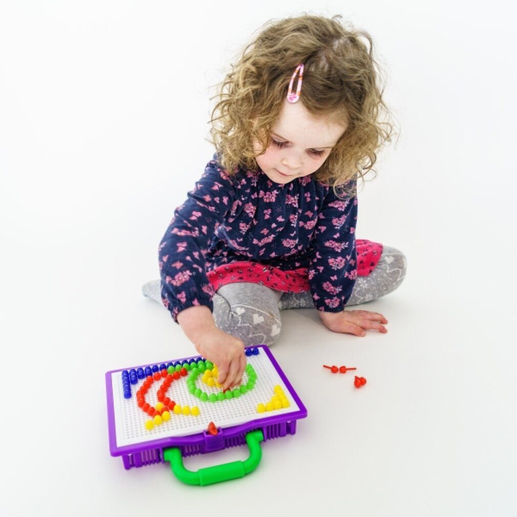 Vedes Spiel Creathek Koffer mit 100 Pins 10 mm