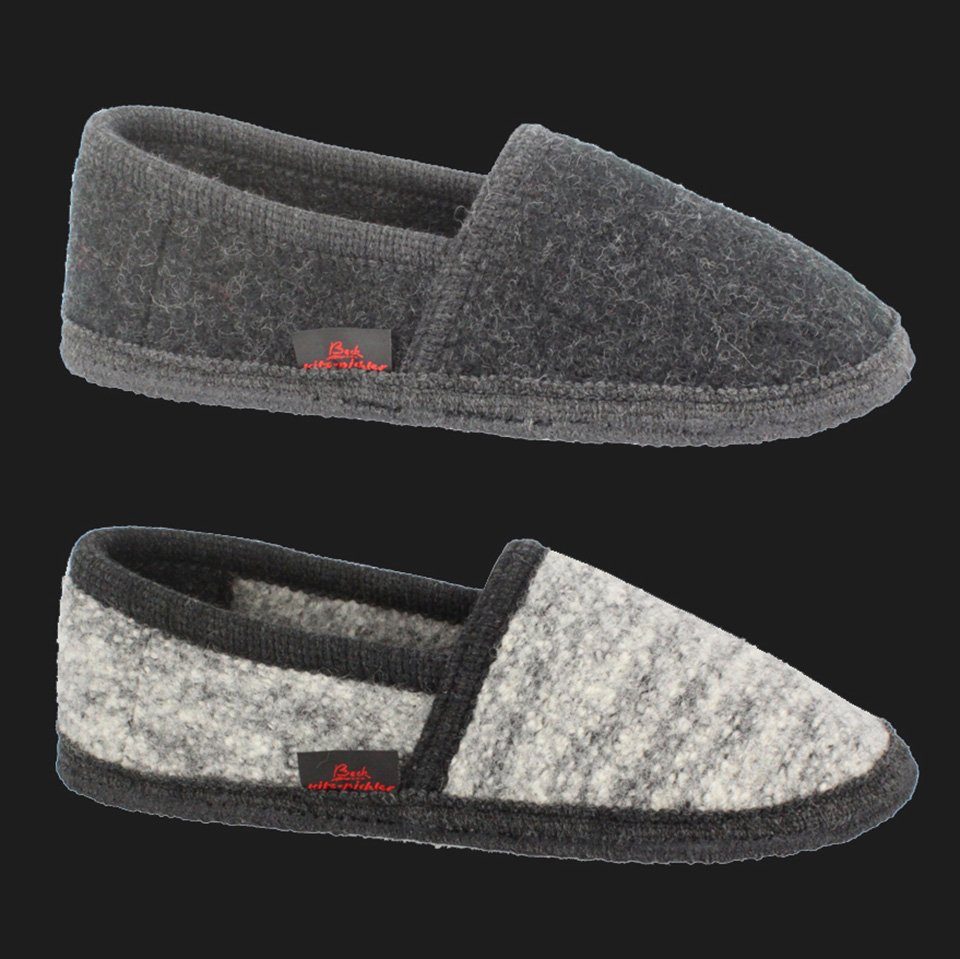 Beck Hüttenschuh Toni Hüttenschuhe (aus Österreich, warme Füße für Jugendliche, Damen und Herren) rutschfeste Laufsohle, 100% atmungsaktive Schurwolle