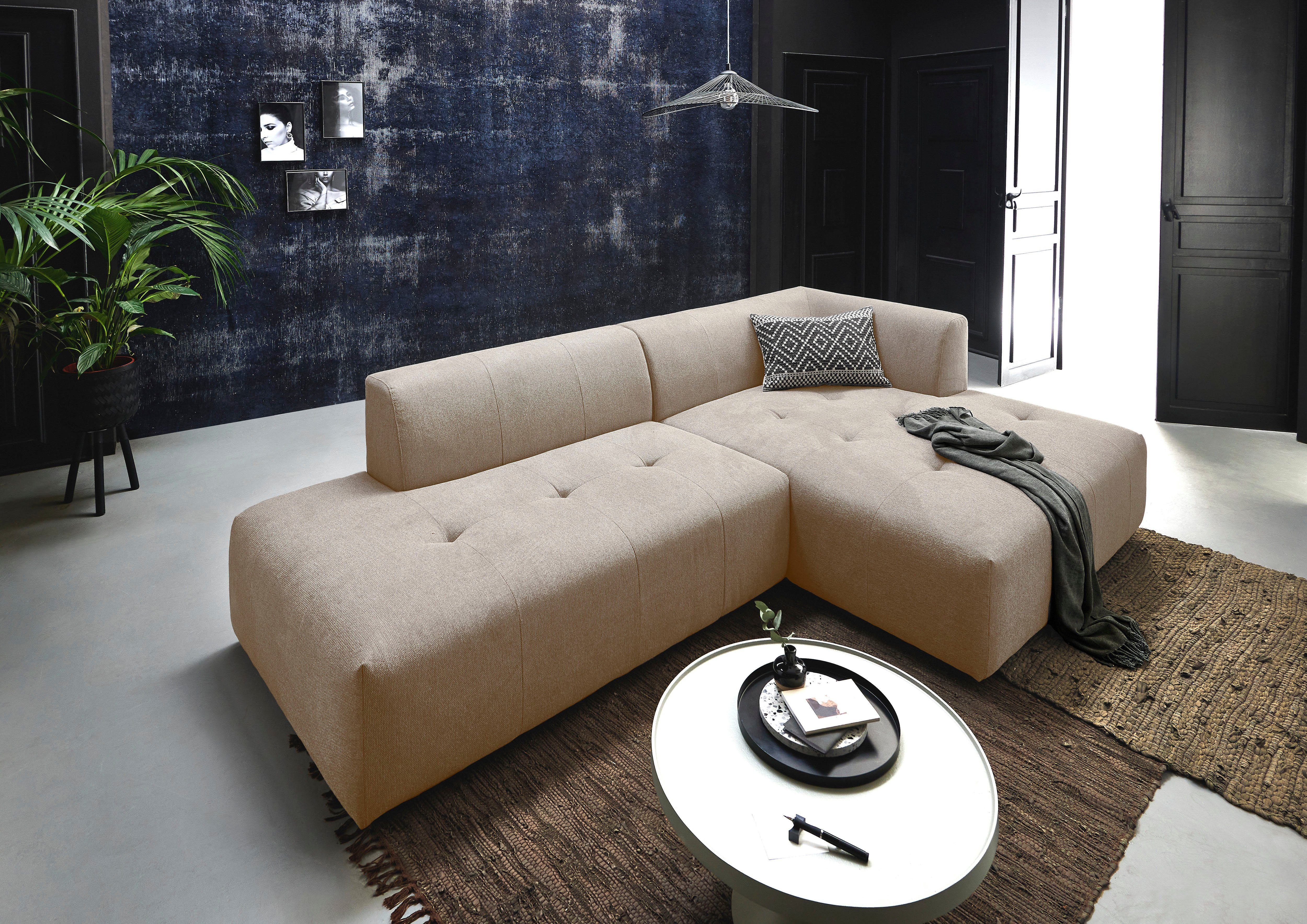 ATLANTIC home collection 3-Sitzer Leonardo, Ottomane mit XXL-Liegefläche