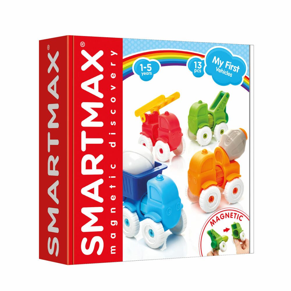 Smart Games SmartMax My First Vehicles Magnetspielbausteine, (13 St)