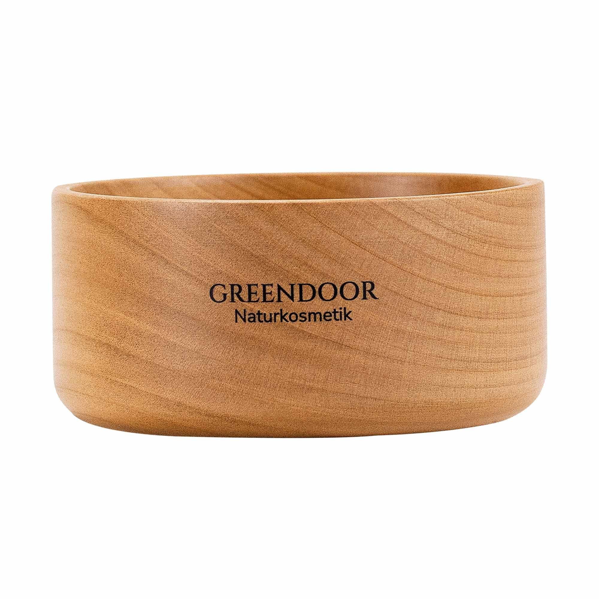 GREENDOOR Rasierschale Kirschholz Rasierseifenschale