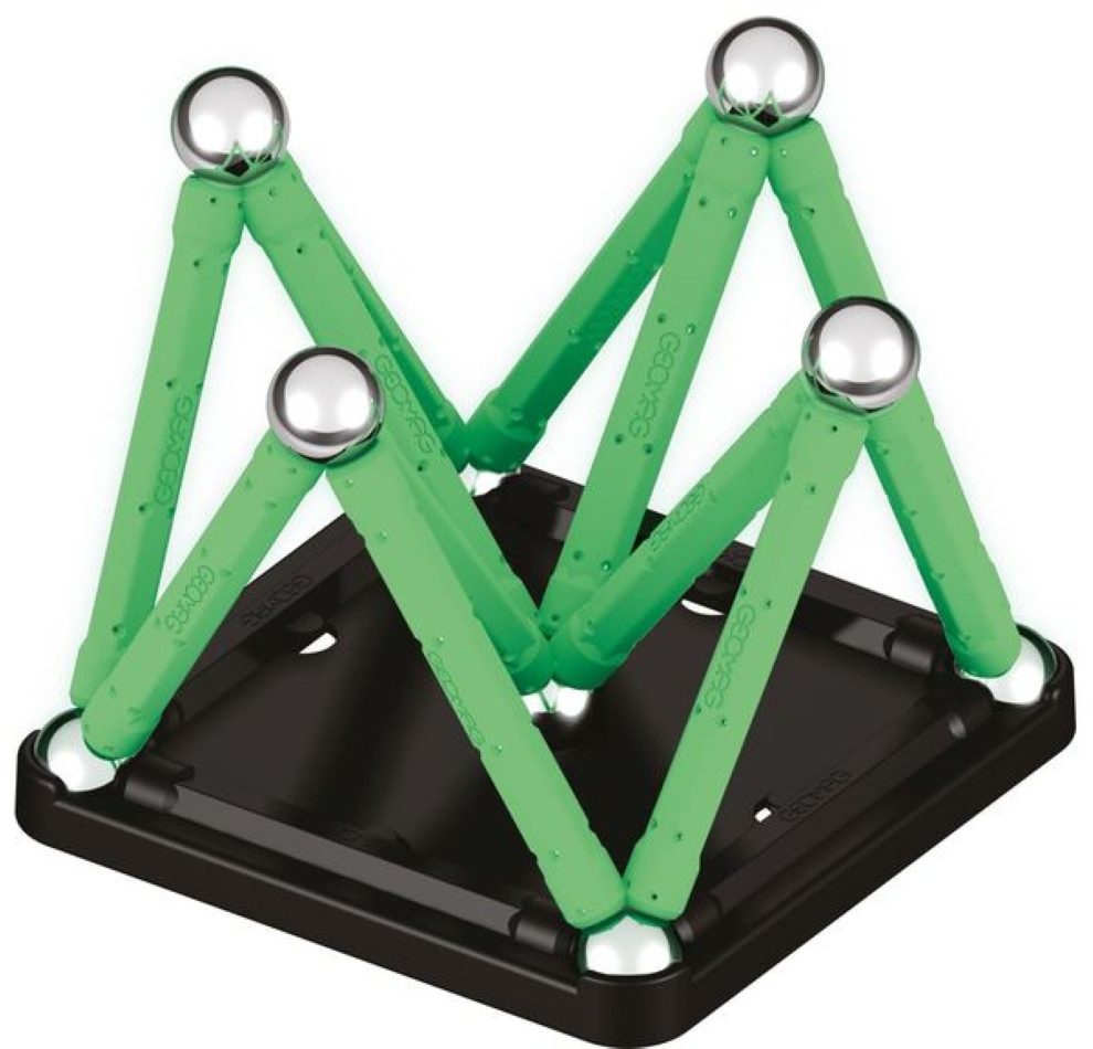 Geomag™ Lernspielzeug 60 tlg. magnetisches Konstruktionsspielzeug. Schwerkraft + Magnetismus (25-St), Kombinierbar mit anderen Sets der Reihe Classic und Panels
