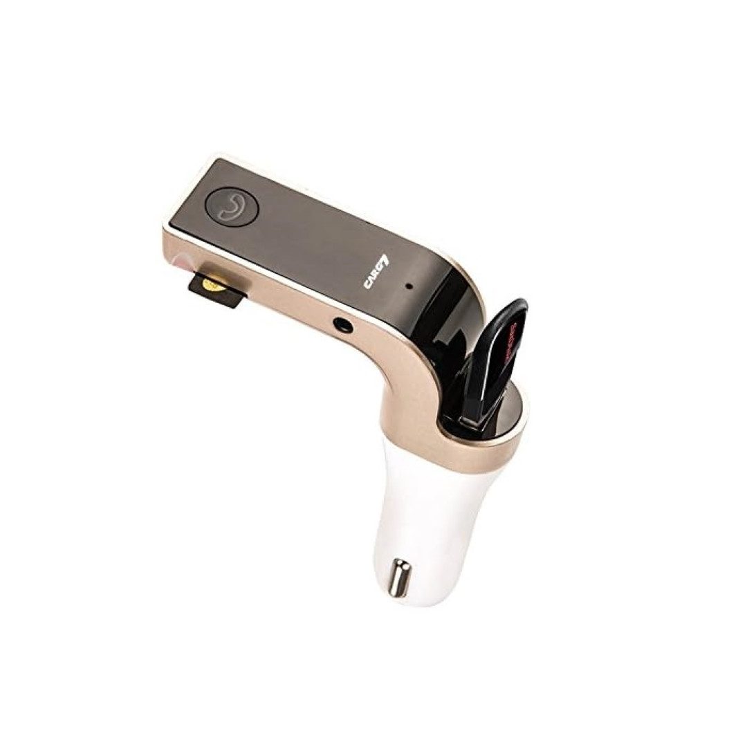 LA CUTE Bluetooth FM Transmitter mit Geräuschunterdrückung KFZ-Transmitter Standard-USB zu Zigarettenanzünder, Funktioniert mit allen gängigen Smartphones