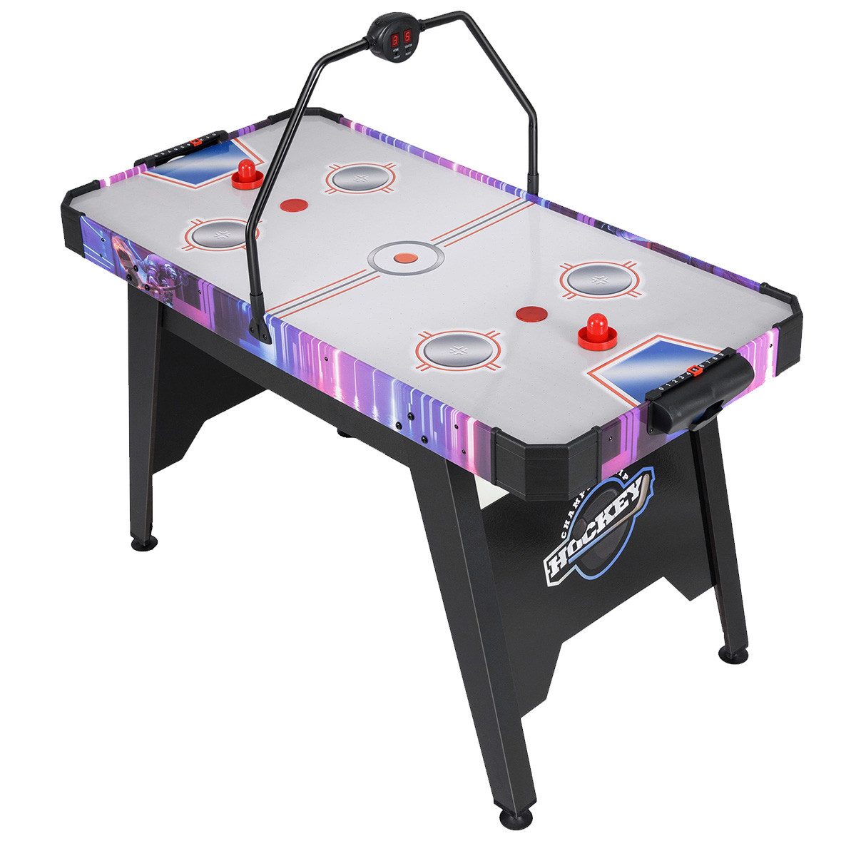 COSTWAY Air-Hockeytisch, Spieltisch elektrisch für Kinder, Erwachsene