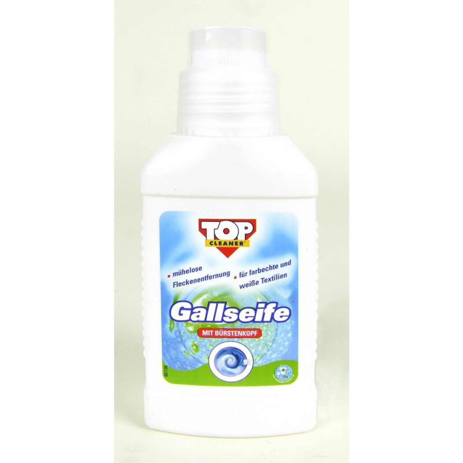 Gallseife mit Bürste 250ml Fleckenlöser Fleckenseife Textilienreiniger Kalklöser
