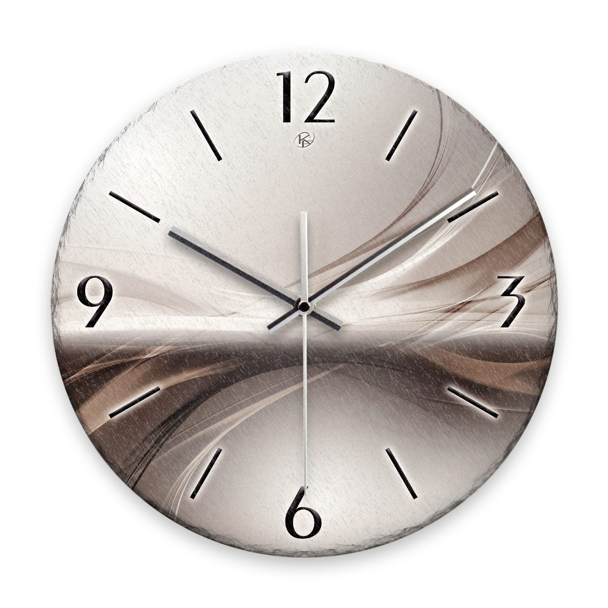 Kreative Feder Wanduhr Wanduhr „Silverline“ aus günstig online kaufen