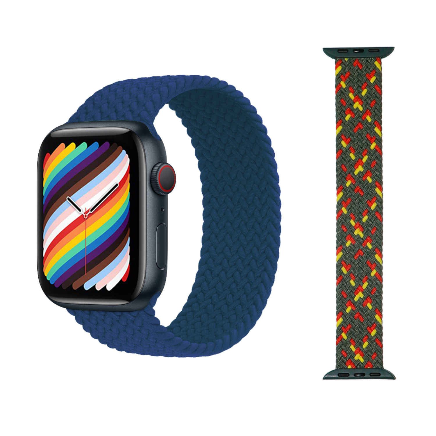 Wigento Smartwatch-Armband Für Apple Watch 10 46mm / Ultra 1 + 2 49 / 9 8 7 45 / 6 SE 5 4 44 Band