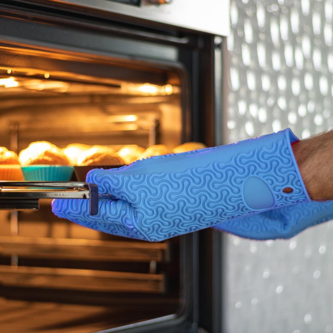 Kochblume Topfhandschuhe Silikon Handschuh, Hitzebeständig bis günstig online kaufen