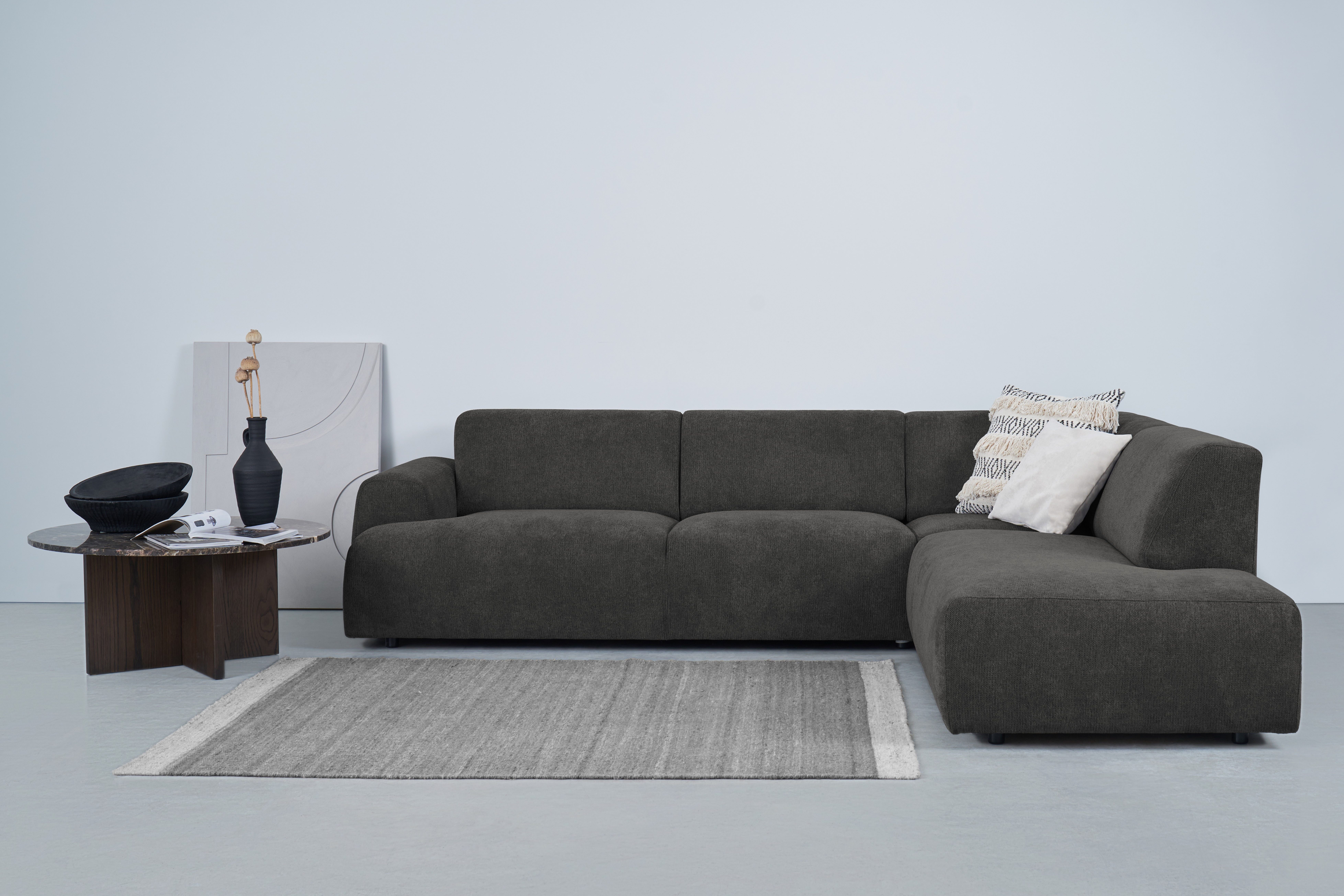 Home affaire Ecksofa "Linkka, Breite 282 cm" L-Form, in einem weichen Cheni günstig online kaufen
