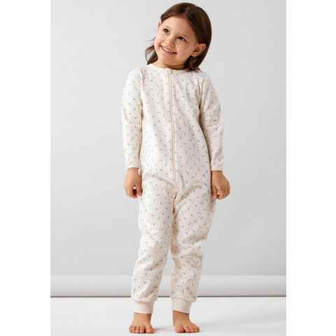 Name It Schlafanzug NBFNIGHTSUIT ZIP BUTTERCREAM FLORAL NOOS