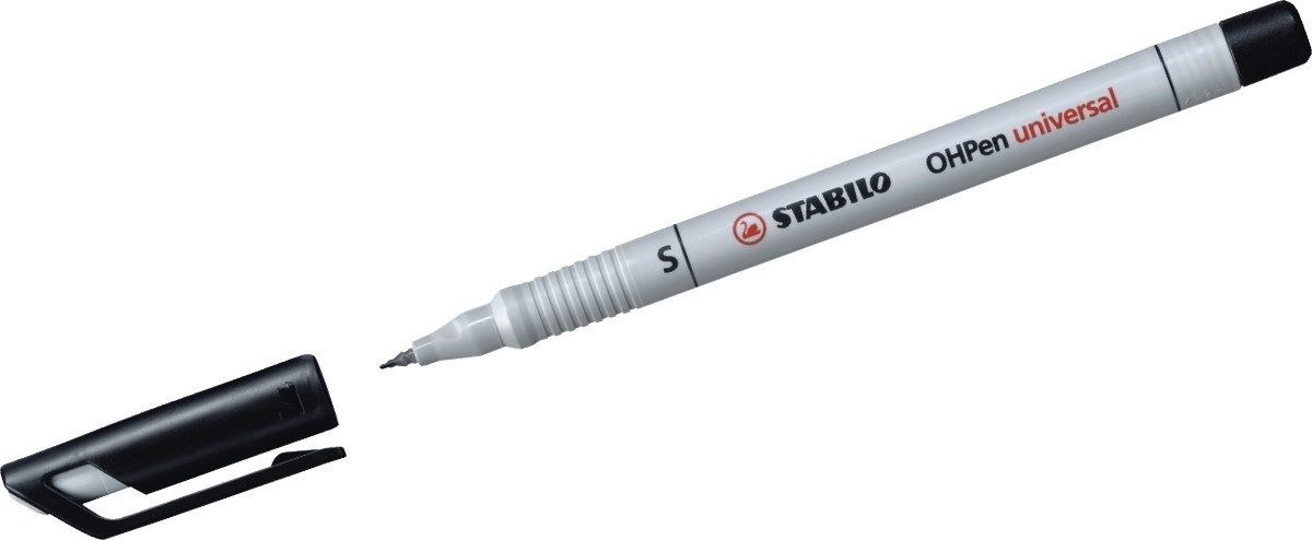 STABILO Folienstift Folienschreiber OHPen SF non-permanent schwarz (10 Stück)