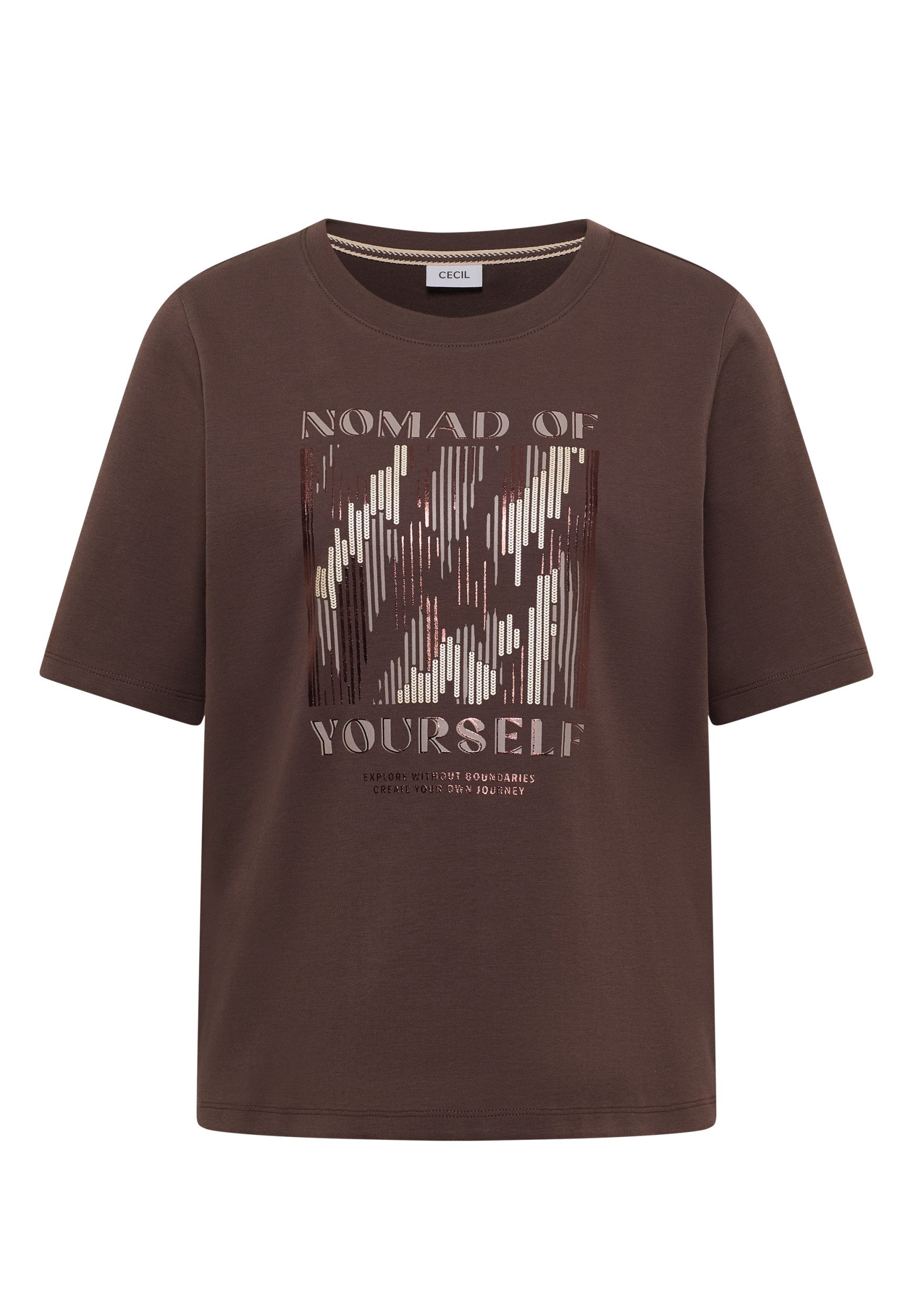 CECIL Langarmshirt Nomad Of Yourself FP T-Shirt günstig online kaufen