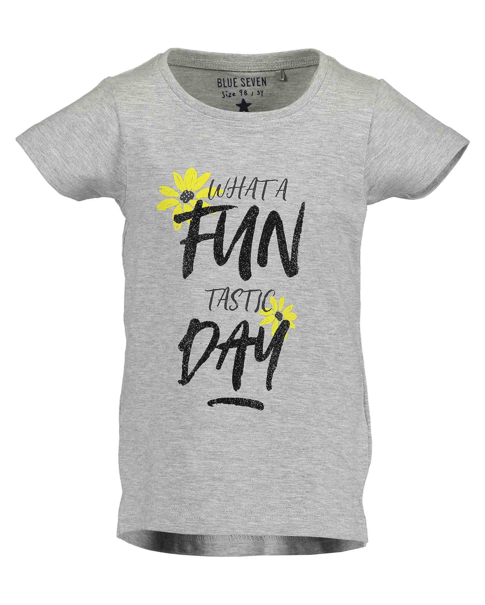 Blue Seven T-Shirt Blue Seven Mädchen kurzarm Oberteil "Fun Day" (1-tlg) mit Frontprint