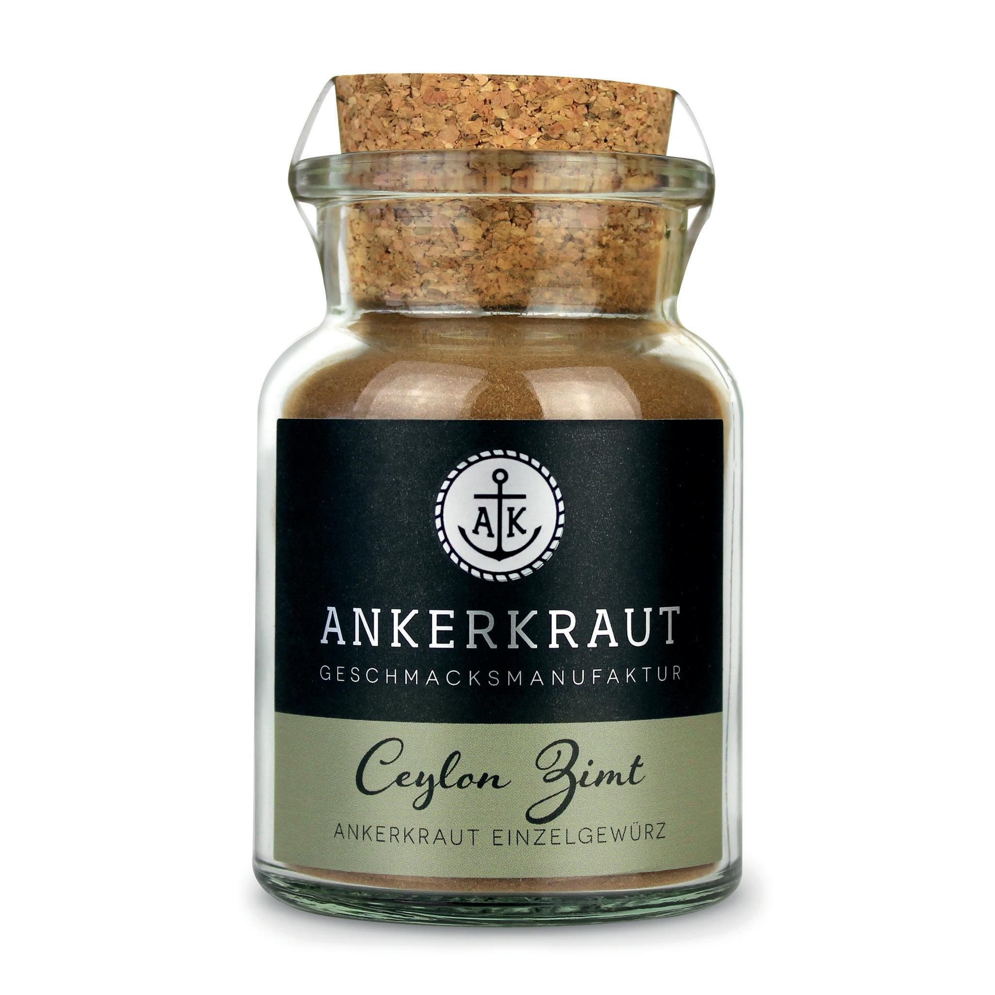 Ankerkraut Gewürz Ceylon Zimt, Ceylon Zimt, 55g im Korkenglas