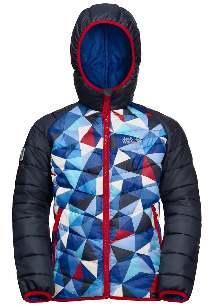 Jack Wolfskin Winterjacke ZENON PRINT JACKET KIDS, Schützt vor Wind, hält  Regen ab