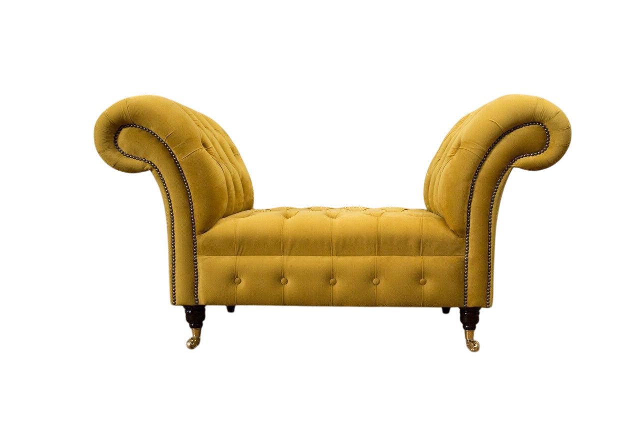 Polsterbank Chesterfield-Sofa 1,5-Sitzer Polster Designer-Couch Sofagarnitur