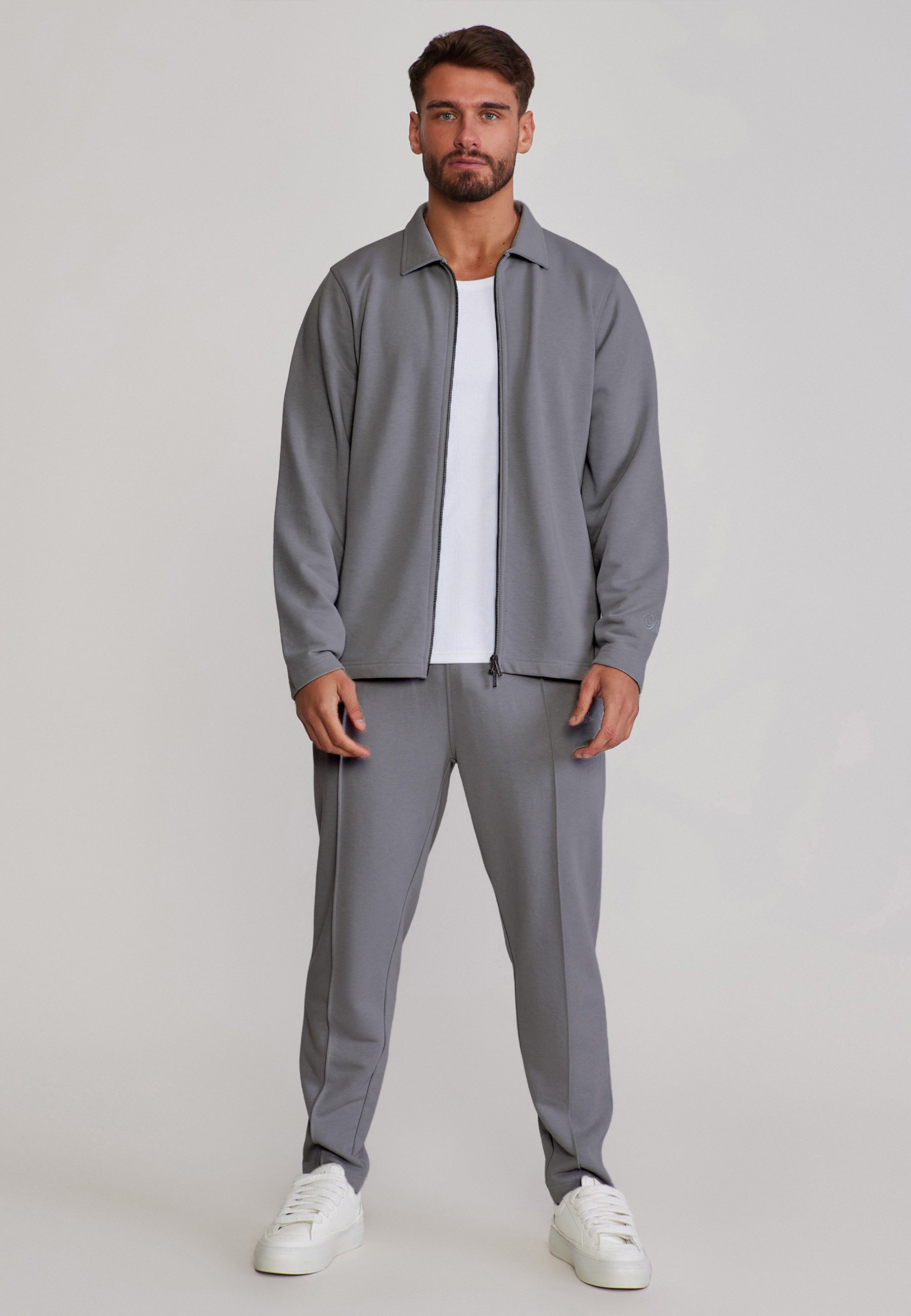 Siksilk Jogger Pants SikSilk Herren Dunkelgraue Smart Jogginghose