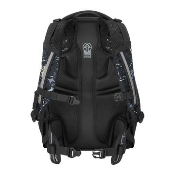 coocazoo Schulranzen Schulrucksack-Set MATE Reflective Splash 2-teilig (Rucksack, Mäppchen), ergonomisch, reflektiert, Körpergröße: 135 - 180 cm