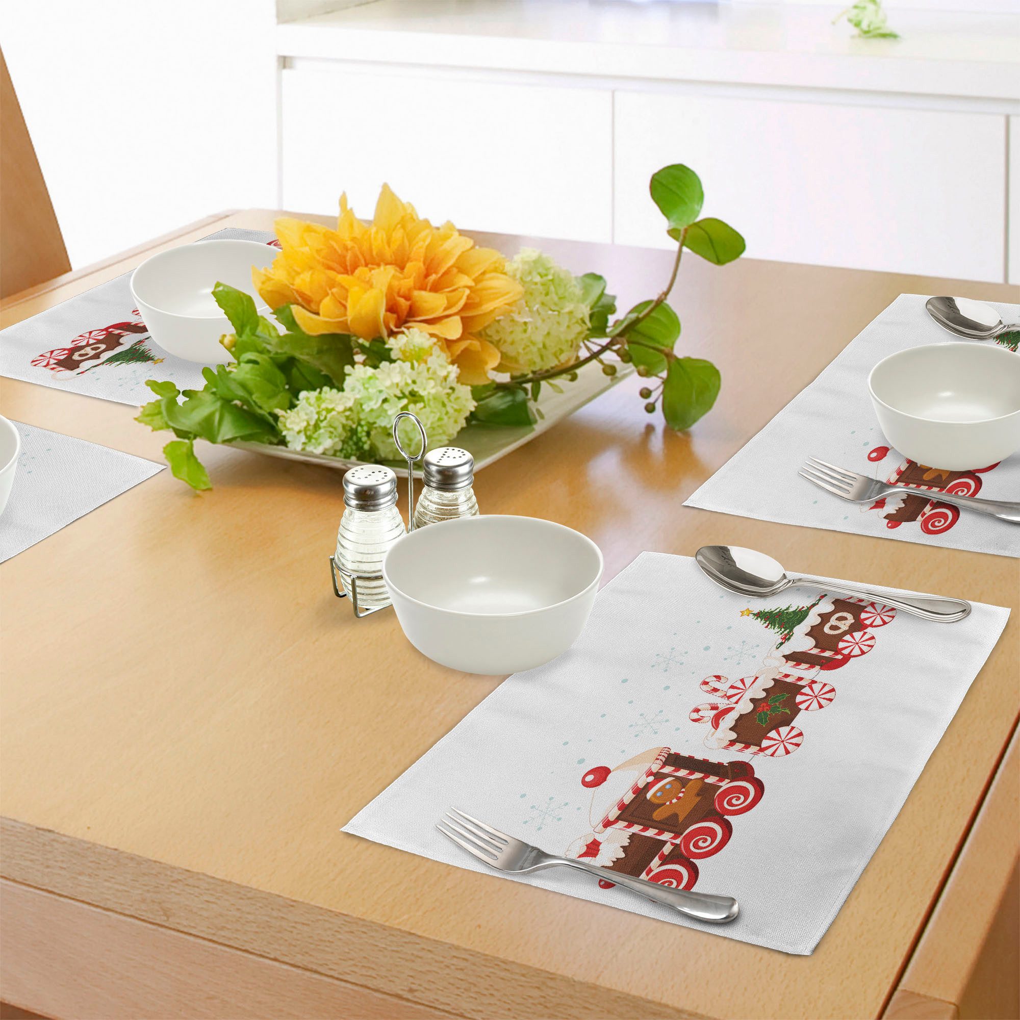 Abakuhaus Platzset Waschbare Stoff Esszimmer Küche Tischdekorations Digital günstig online kaufen