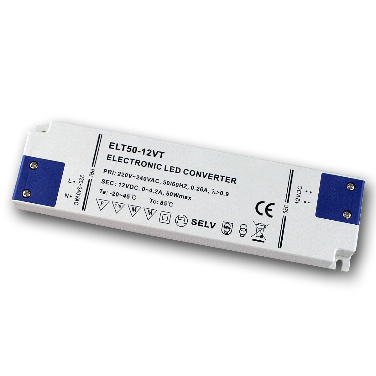 ChiliTec elektron. LED SuperSlimLine-Trafo 12V DC 50W IP20 LED Trafo