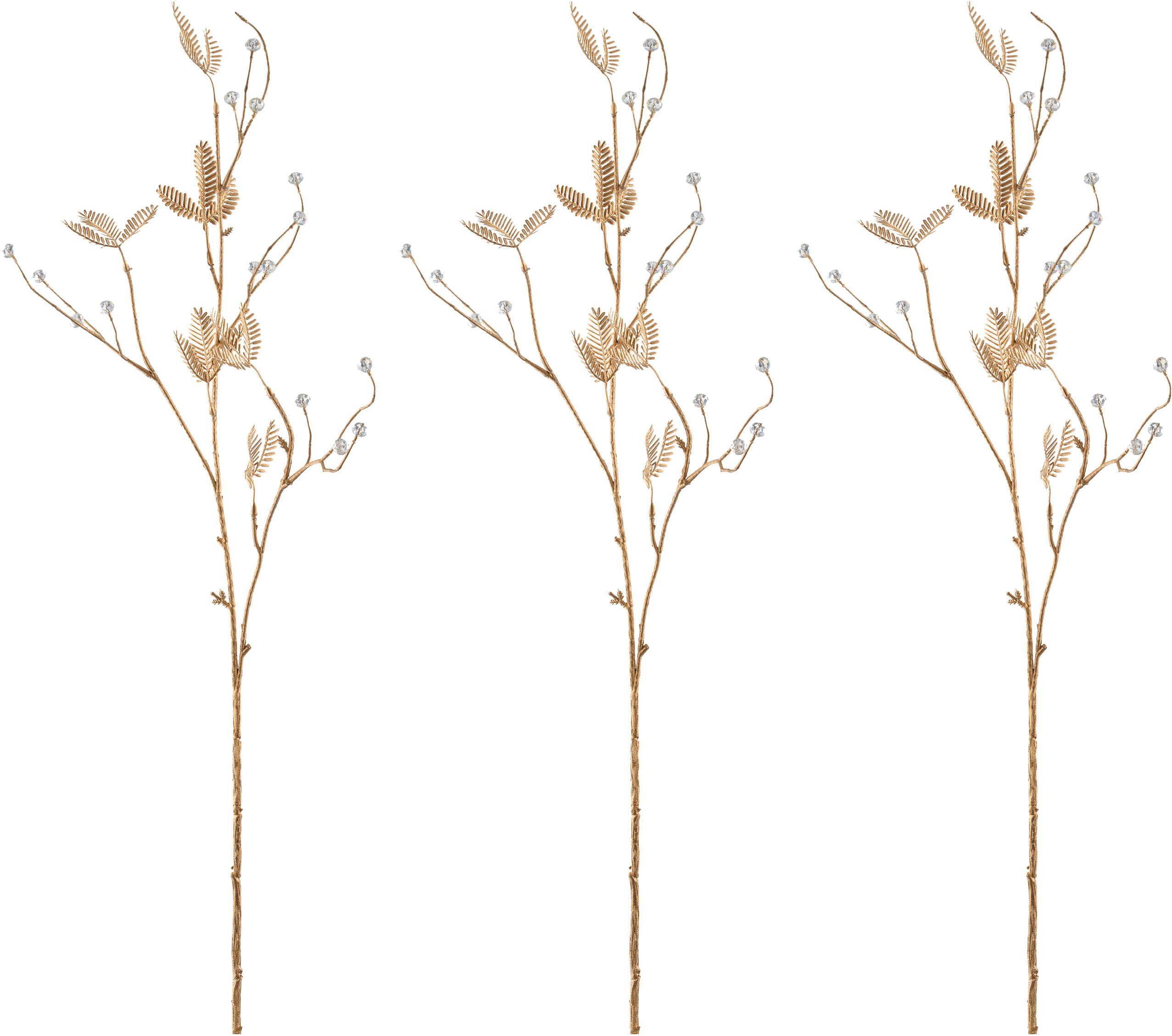 Kunstzweig Blattzweig, Creativ green, Höhe 122 cm, in festlicher Farbe