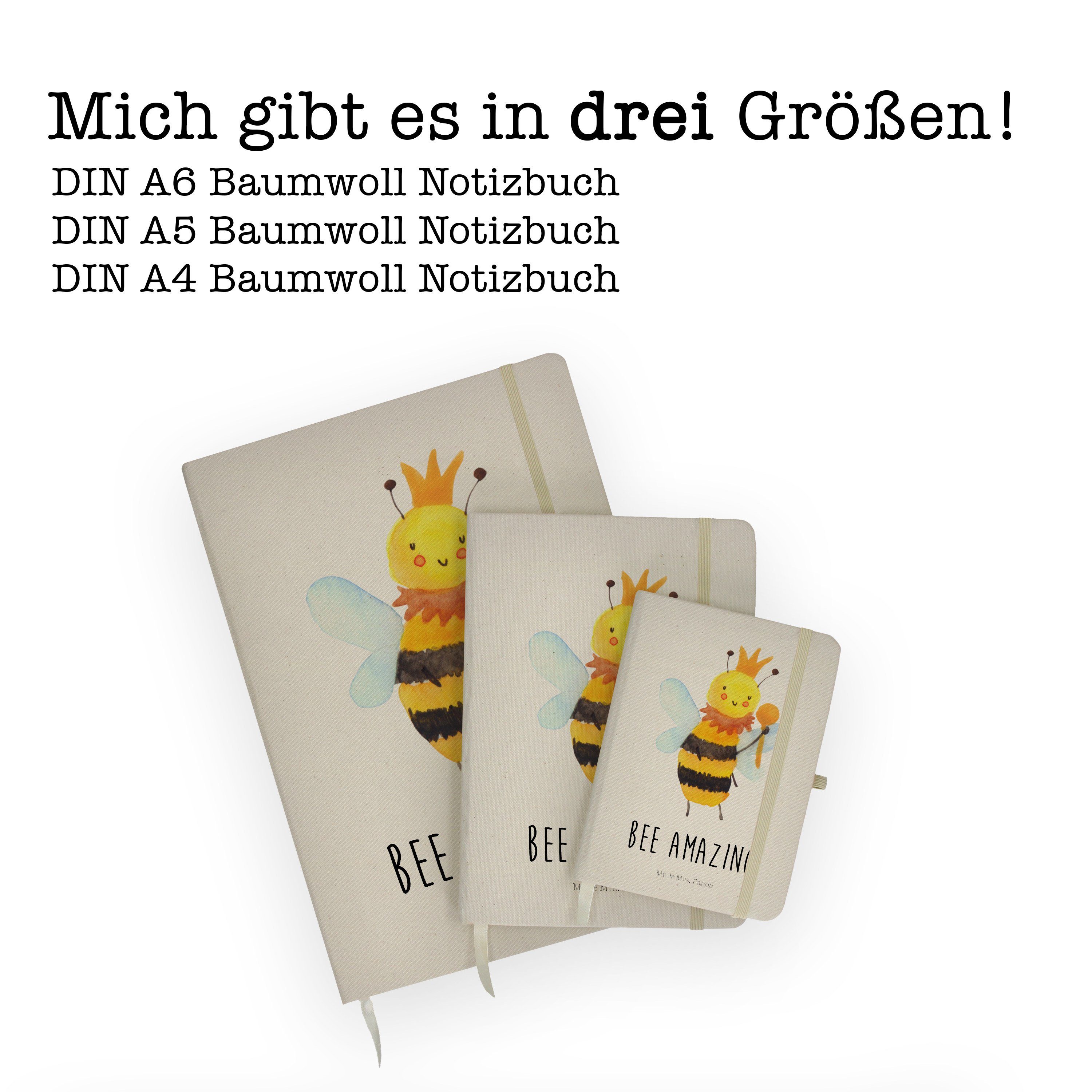Biene Adr Panda Mr. Notizheft, & Notizbuch Mrs. Transparent Mr. Wespe, Geschenk, Tagebuch, - - Panda König & Mrs.