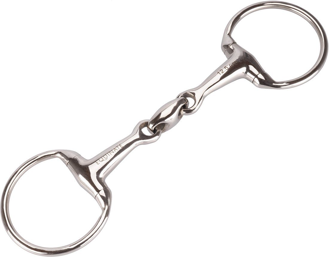Equinate Trensengebiss Olivenkopfgebiss Edelstahl 16mm doppelt gebrochen