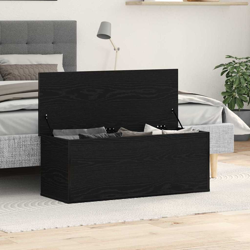 vidaXL Aufbewahrungsbox Aufbewahrungsbox Schwarz Eichen-Optik 102 x 35 x 35 cm (1 St)