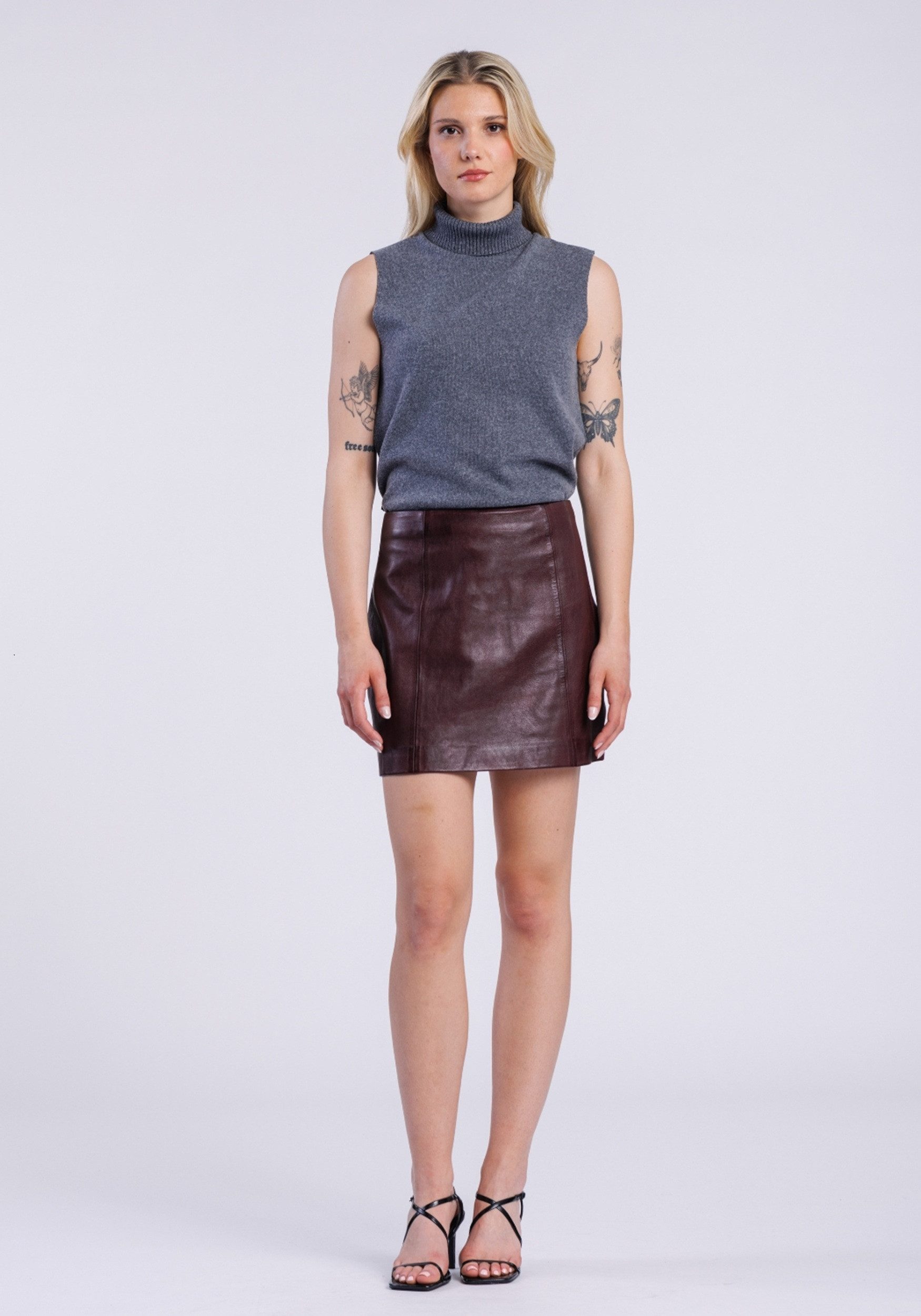 Freaky Nation Lederrock Skirt-FN günstig online kaufen
