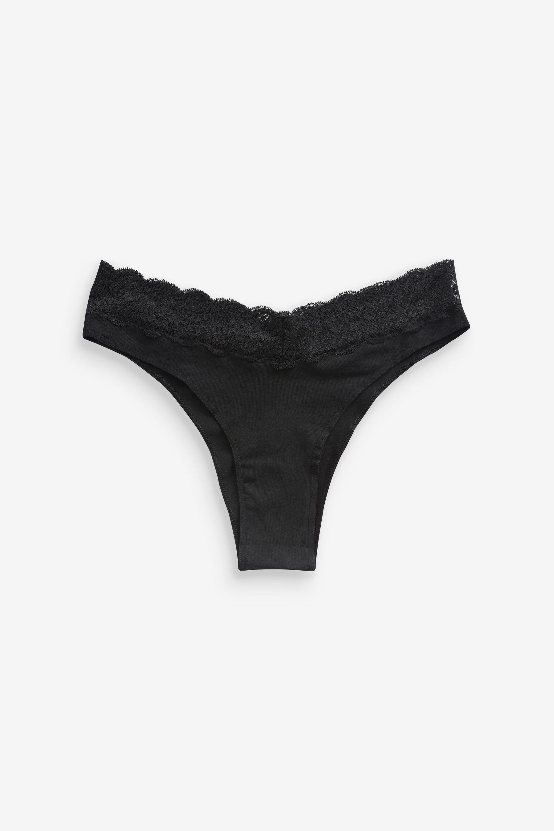 Slip 4er-Pack Jazzpants aus Baumwollmischung mit Spitze