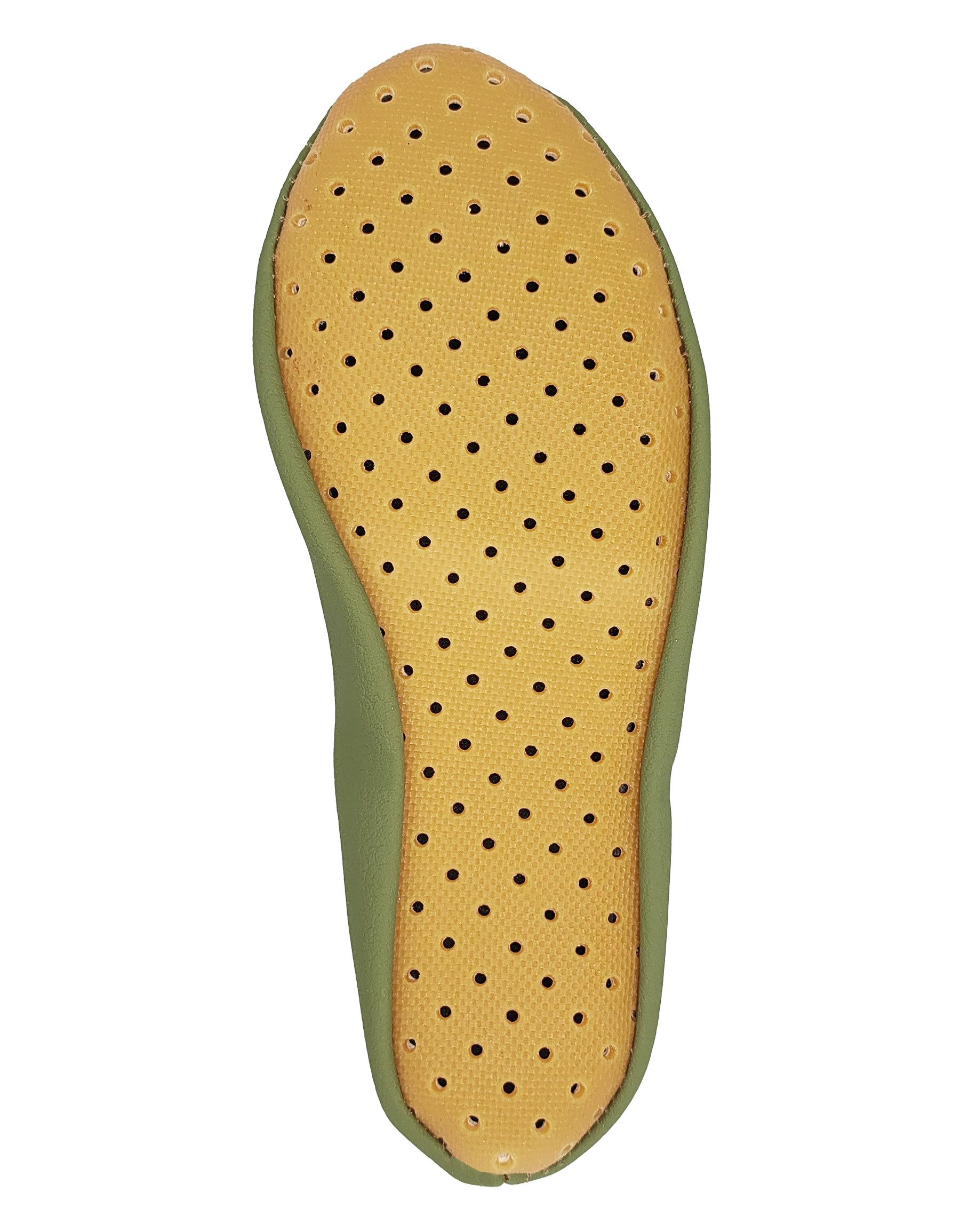Beck Schläppchen Chance aus veganem Leder, perforierte Gummisohle Gymnastikschuh Sehr robust - perforierte Laufsohle