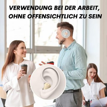 Xmenha mit Klangqualität, lange Akkulaufzeit, Mini In-Ear-Kopfhörer (Perfekter Klang und Geräuschunterdrückung: HiFi Stereo Sound für natürlichen Klang und klare Höhen. ENC Technologie filtert Umgebungsgeräusche für klare Anrufe., Ultimatives Schlafkomfort-Paket, klare Anrufe mit HiFi Stereo Sound)