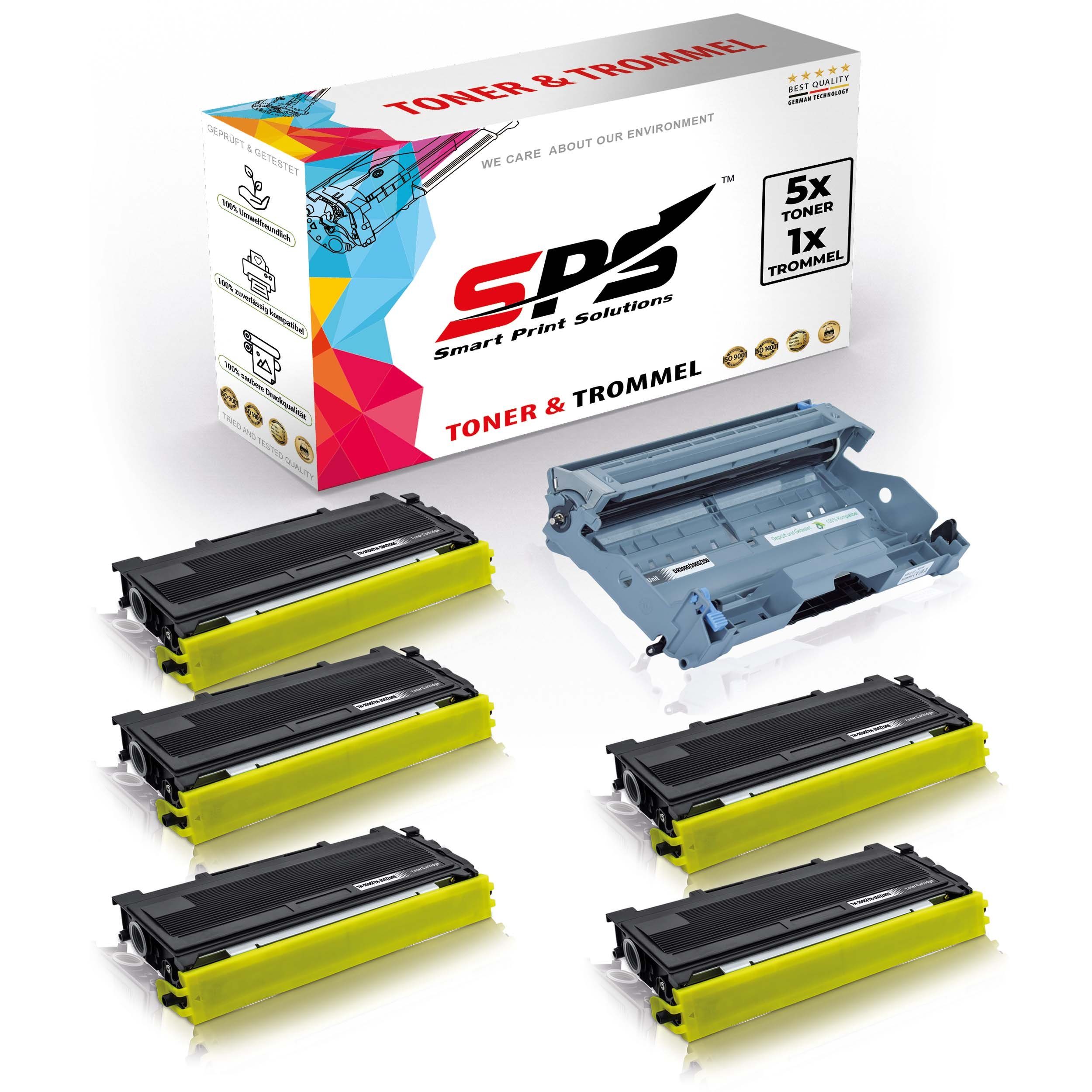 SPS Tonerkartusche Kompatibel für Brother DCP-7010 DR-2000 TN-2000, (6er Pack)